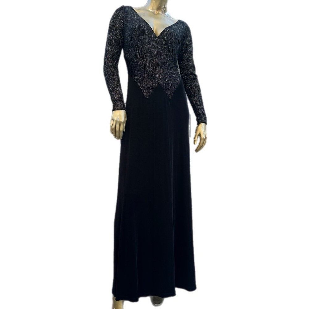 Vintage Lillie Rubin glittery long sleeve evening/special occasion dress size M